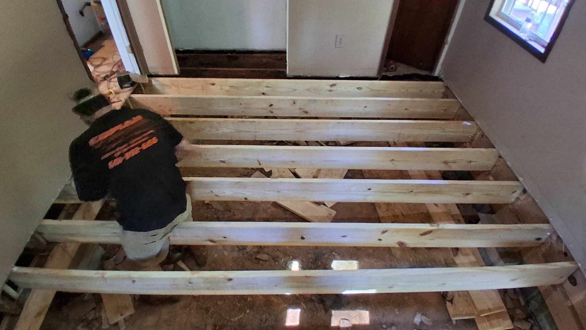 Structural subfloor repair and foundation leveling for homes on Yazoo clay in Mississippi